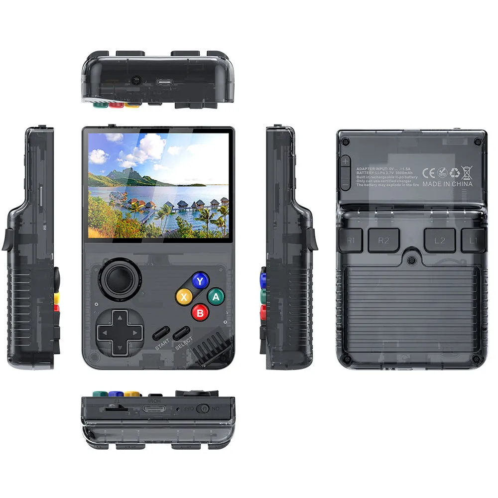 128G Purple MPOWN M19 Handheld Gaming Console | Retro Arcade & PSP Emulator | 3.5-Inch HD Screen, TV Connectivity, Portable 3D Gaming Device