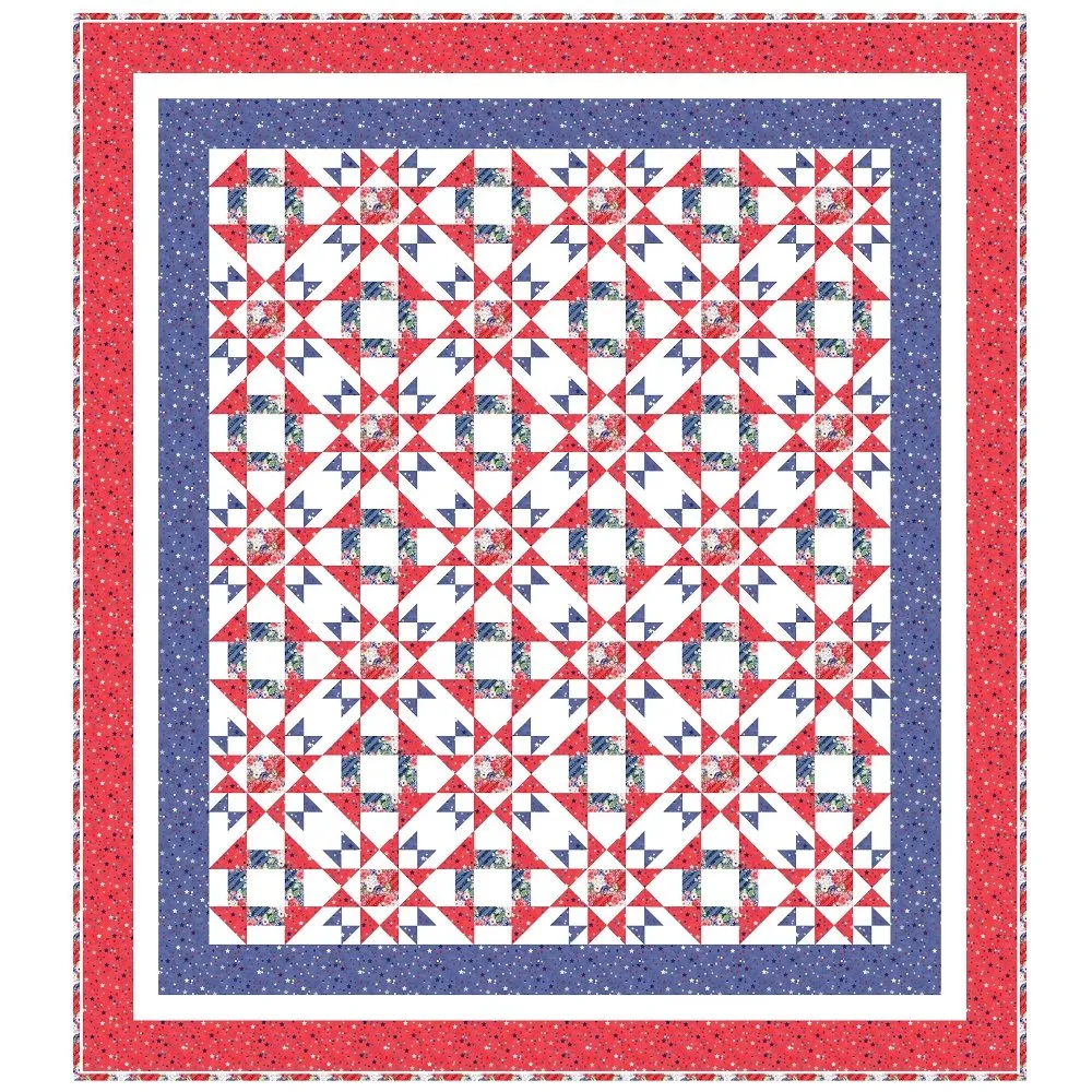 4th of July Collection Quilt Kit 75 1/2" x 84 1/2"