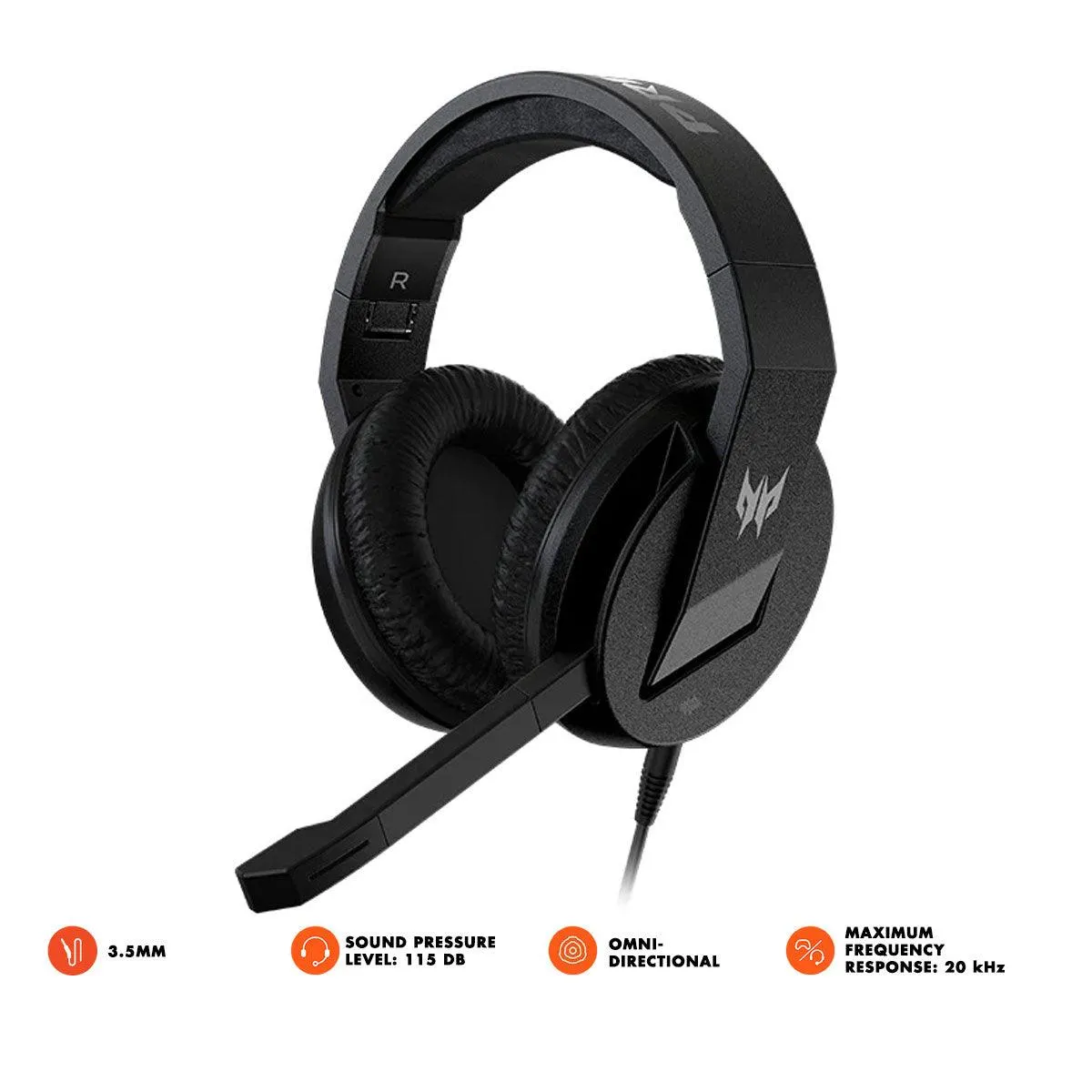Acer Predator Galea 311 Foldable Gaming Headset (Black) (PHW910)
