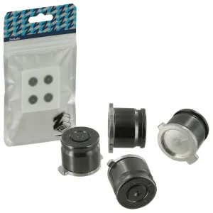 Aluminium Metal Bullet Action Button Set For Sony PS4 Controllers - Gun Metal Grey  | ZedLabz