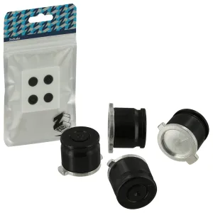 Aluminium Metal Bullet Action Button Set For Sony PS4 Controllers - Jet Black | ZedLabz