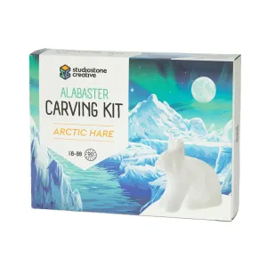 Arctic Hare Alabaster Carving Kit