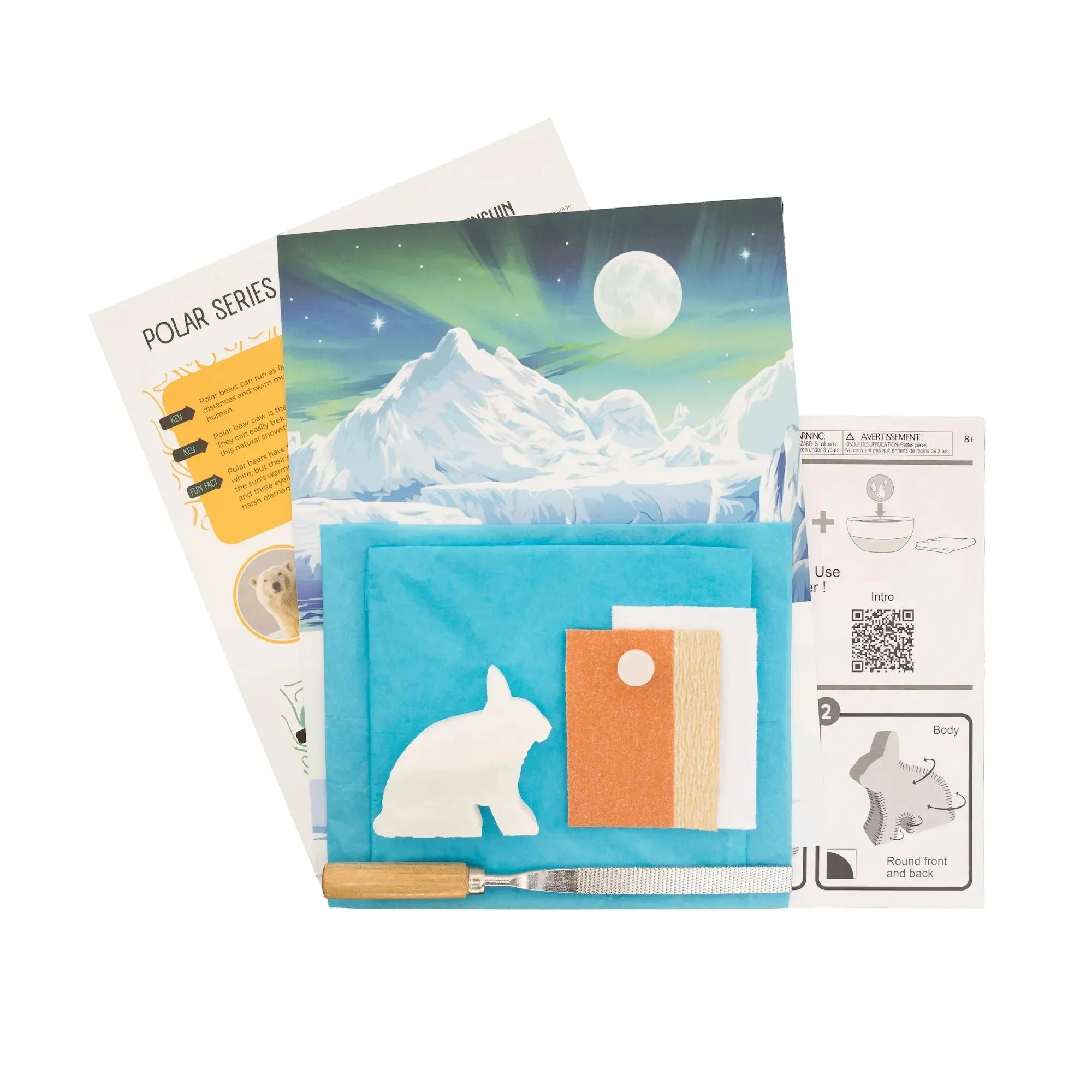 Arctic Hare Alabaster Carving Kit