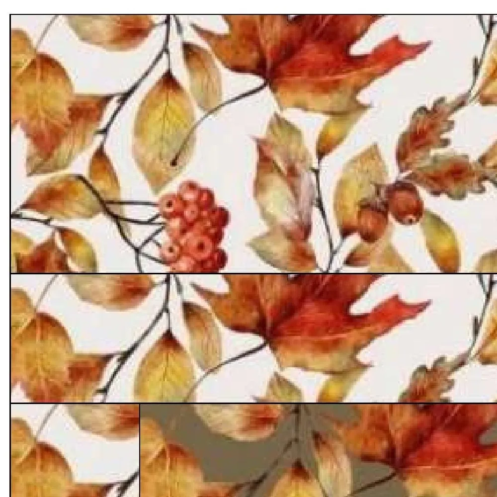 Autumn Leaves are Falling Mini Wall Hanging 9" x 9"