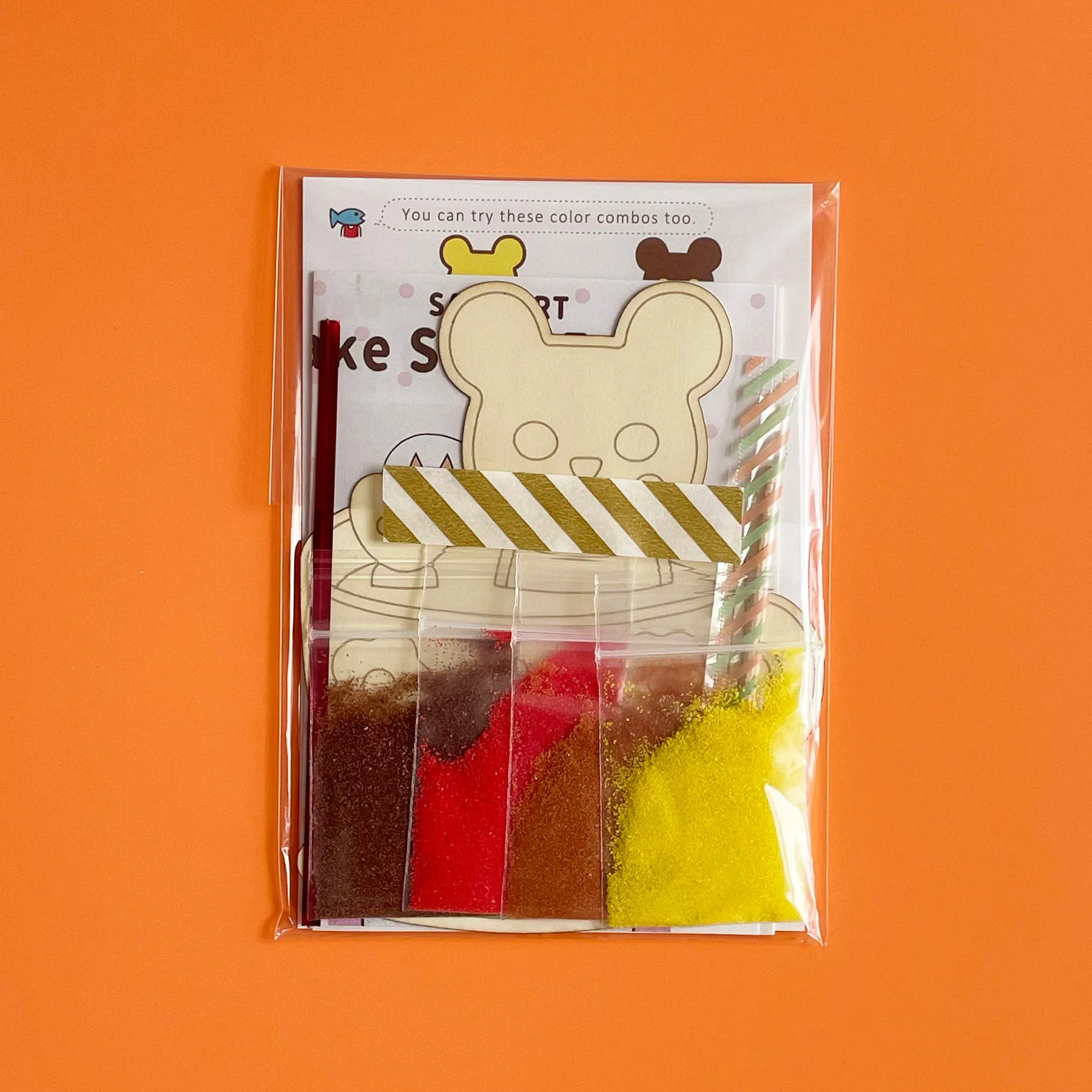 Bear Coffee Sunae Sand Art Kit