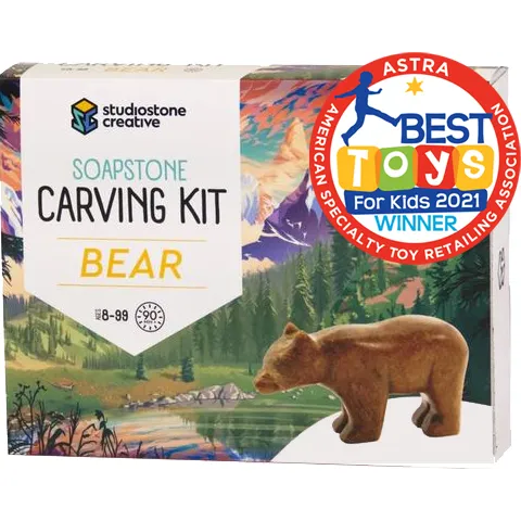 Bear Soapstone Carving Kit