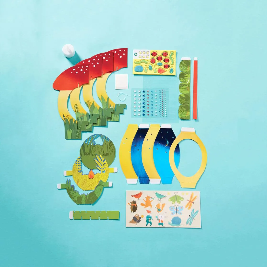 Bright Stripes DIY Lantern Lands Kit - Forest Festival
