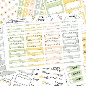 Bunny Season Functional Sticker Kit
