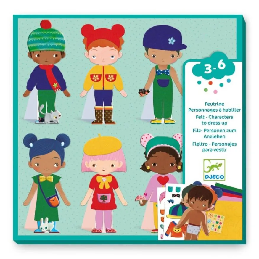 Djeco Collages Kit - Soft Dress-Up