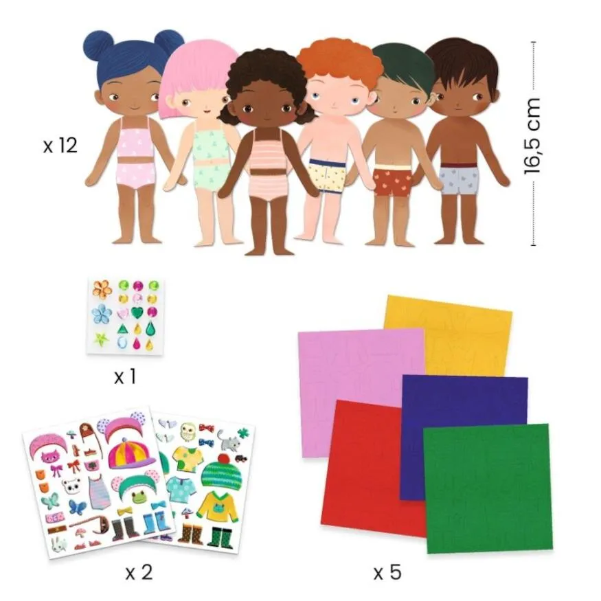 Djeco Collages Kit - Soft Dress-Up