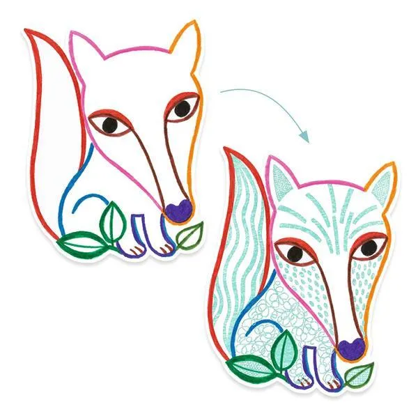 Djeco Colouring Reveal Kit - Forest Friends