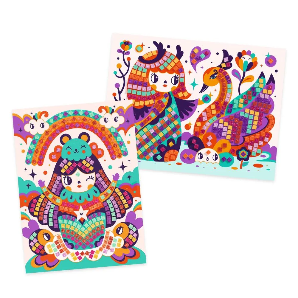 Djeco Mosaic Kit - Kokeshi