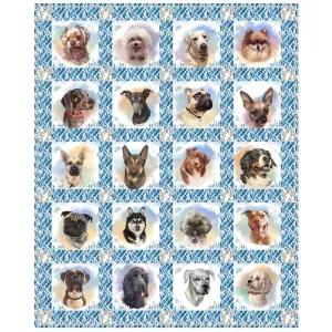 Dog Breeds Quilt Kit - 48" x 60"