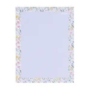 Everyday Sorbet Floral - Grid   Dotted Lined   Dot Grid Classic Filler Paper - 40 Sheets