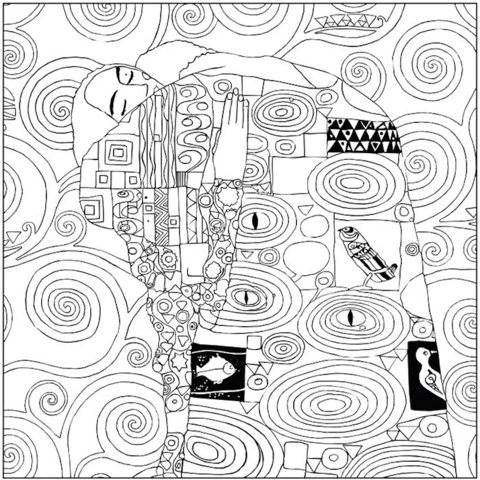 Fridolin Colouring Art Kit - Klimt