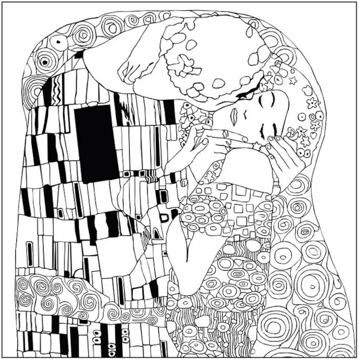 Fridolin Colouring Art Kit - Klimt