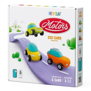 Hey Clay Make & Animate Clay Kit - Motors Eco Cars