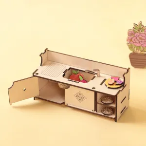 Mini Kitchen Model | DXF,SVG | Wood,Art