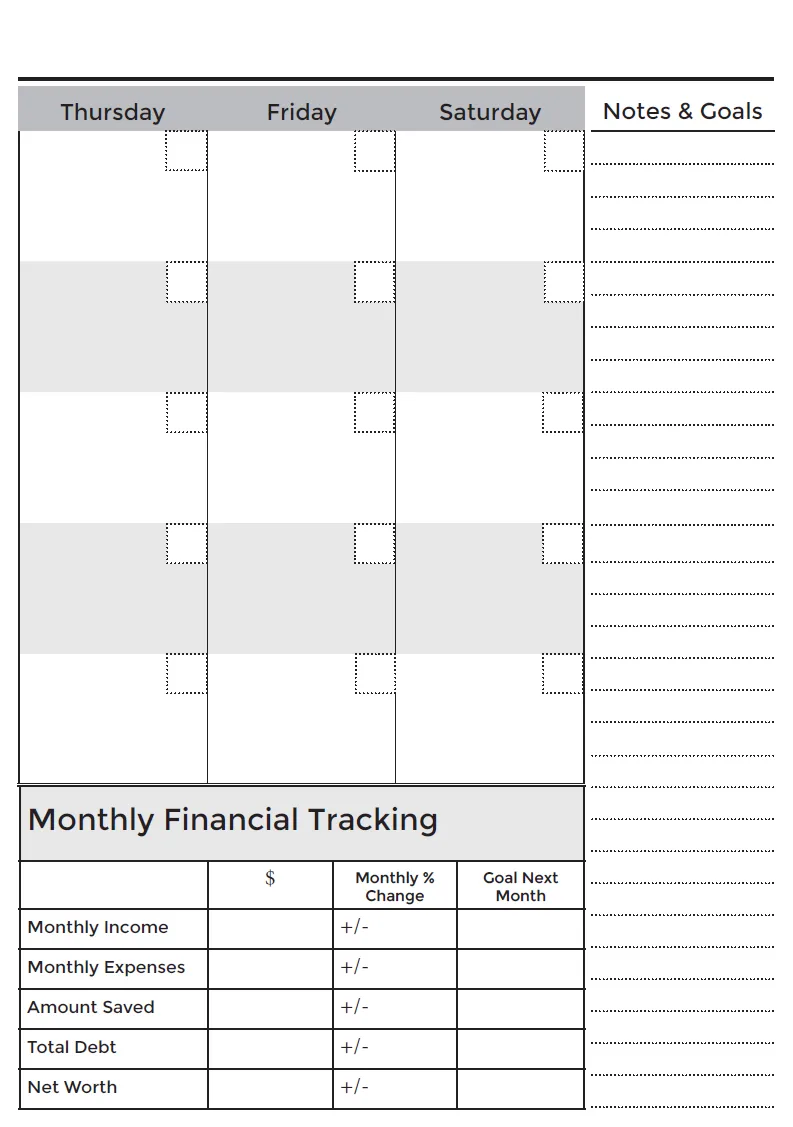 Next Level Daily Planner PDF- FULL Planner