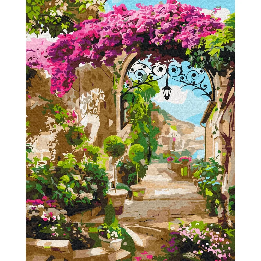 Paint by Numbers Kit - "Quiet Street"