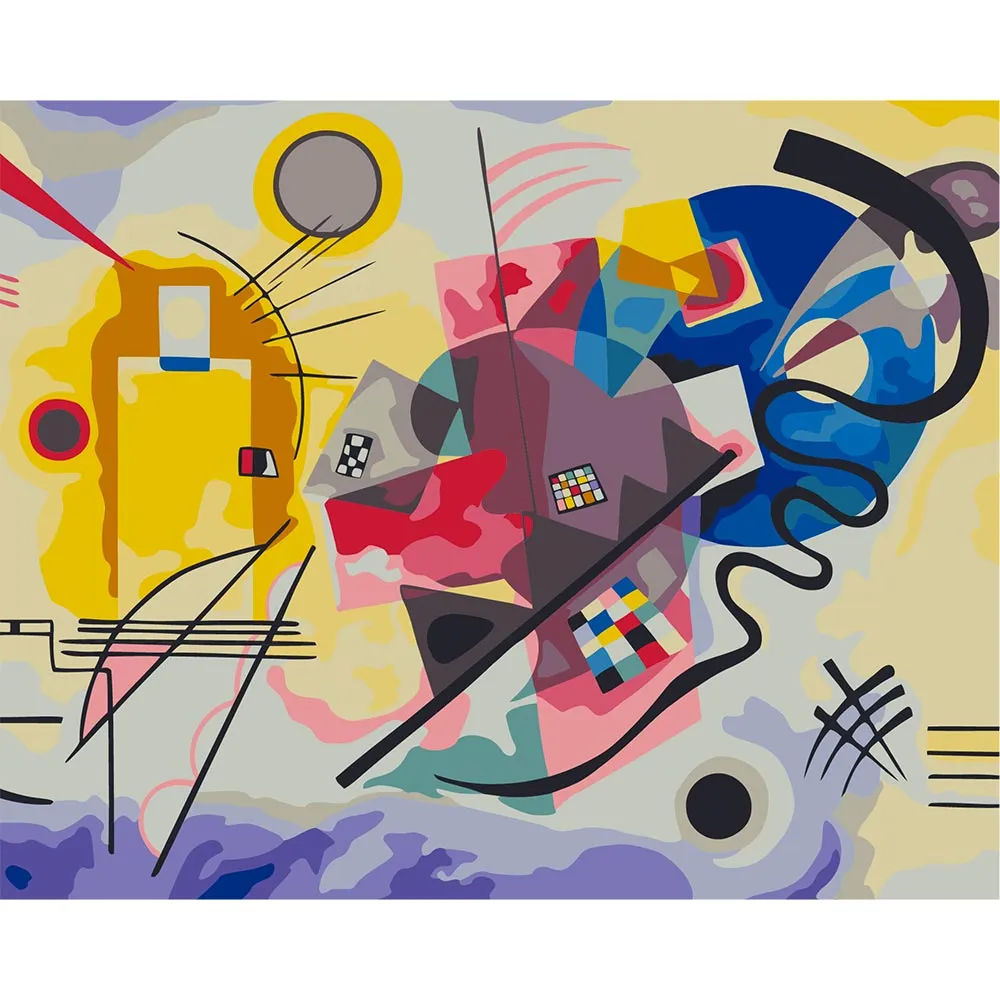 Paint by Numbers - Yellow-Red-Blue