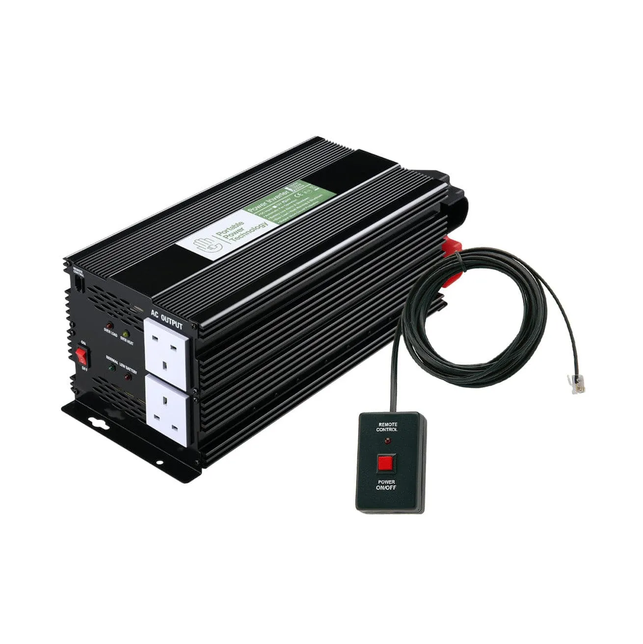 Portable Power Technology 3000W 12V Modified Sinewave Power Inverter with Remote Control