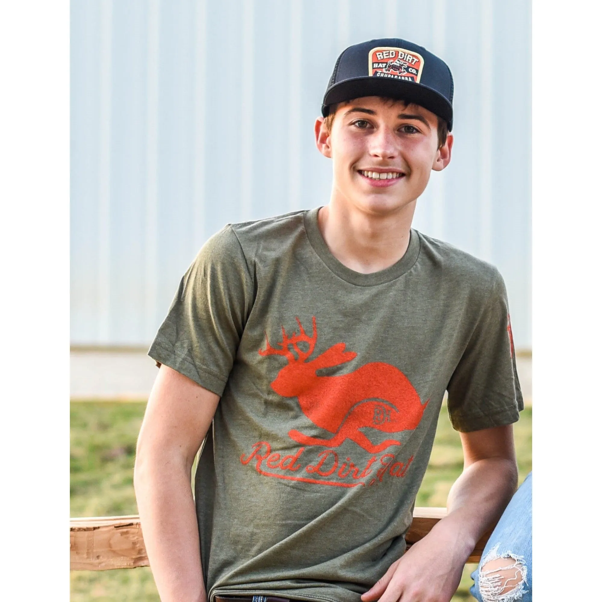 Red Dirt Hat Co. Chupacabra Charcoal/Black Snapback Cap RDHC-206