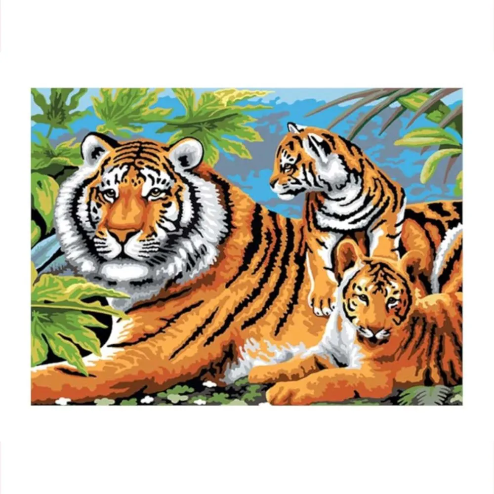 Royal & Langnickel Paint by Numbers - Tiger & Cubs (Ó)