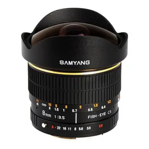 Samyang 8mm f/3.5 Fisheye Lens - Canon EF Mount
