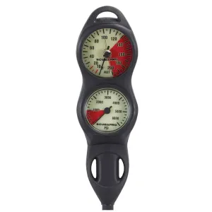Scubapro Compact Plastic 2 Gauge  (Depth/Pressure) Imperial