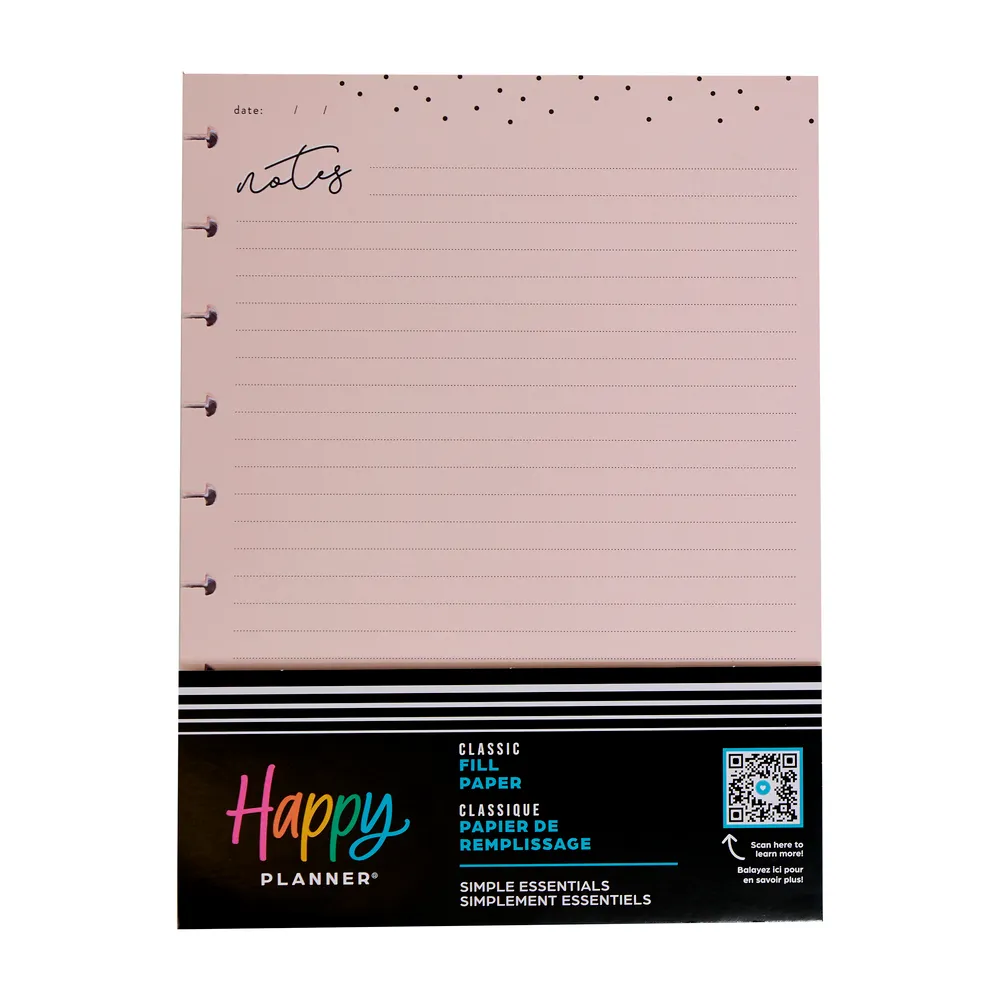 Simple Essentials - Dotted Lined   Blank   Checklist Classic Filler Paper - 40 Sheets