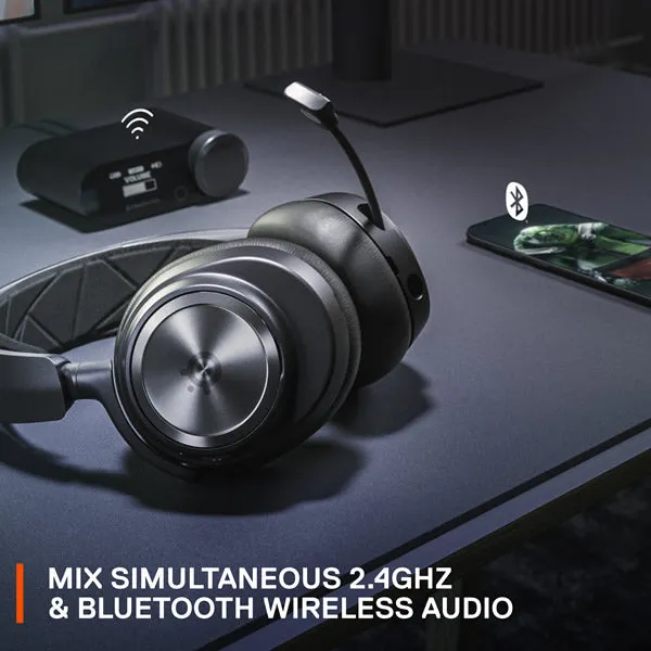 SteelSeries 61520 Arctis Nova Pro Wireless High-Fidelity Gaming Audio with Multi-System Connect- Black