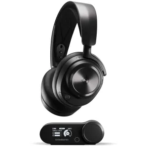 SteelSeries 61520 Arctis Nova Pro Wireless High-Fidelity Gaming Audio with Multi-System Connect- Black