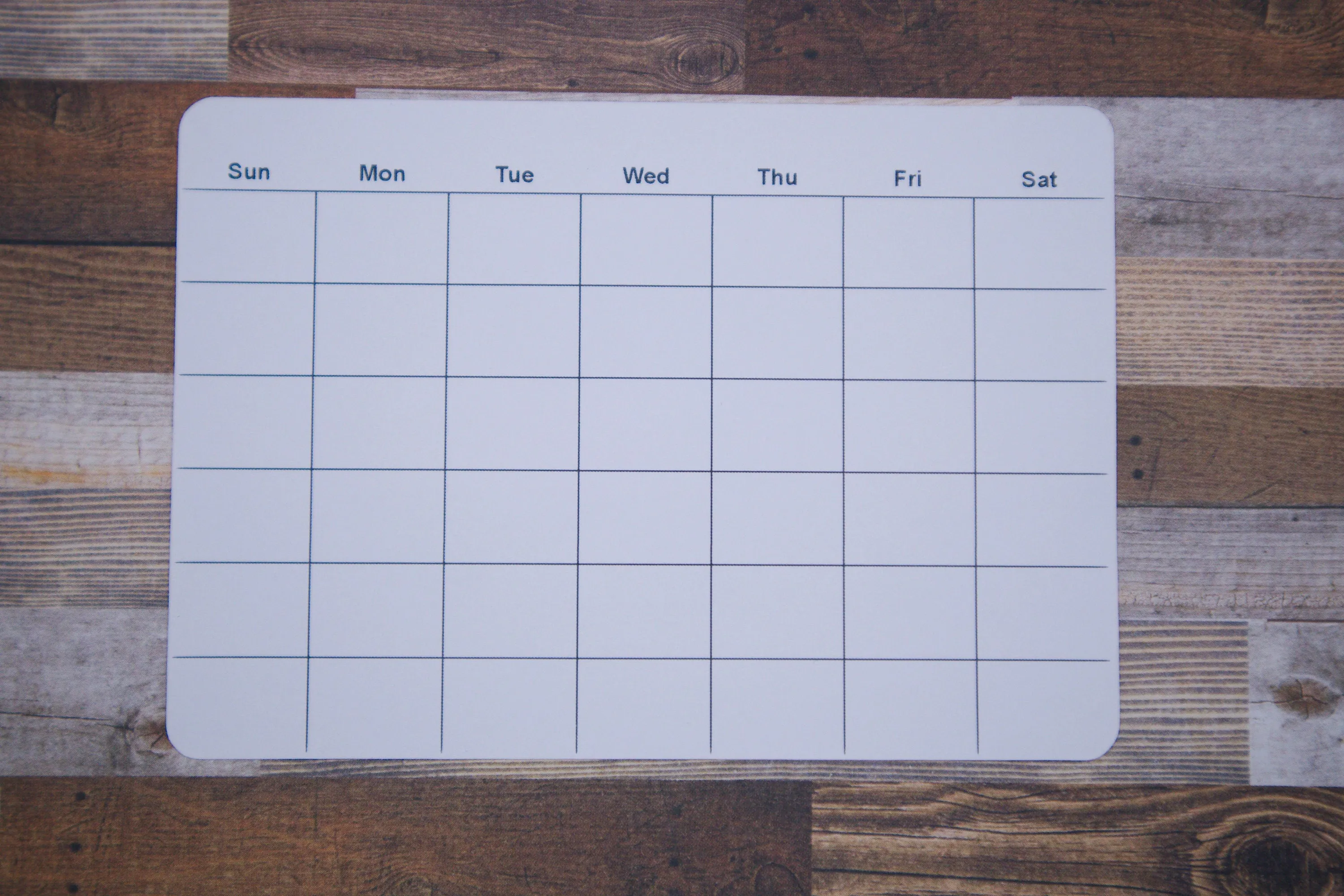 Undated Calendar Stickers for Planners and Journals  | Monthly Planner or Tracker, Die Cut, Matte Finish, 5" x3.5"
