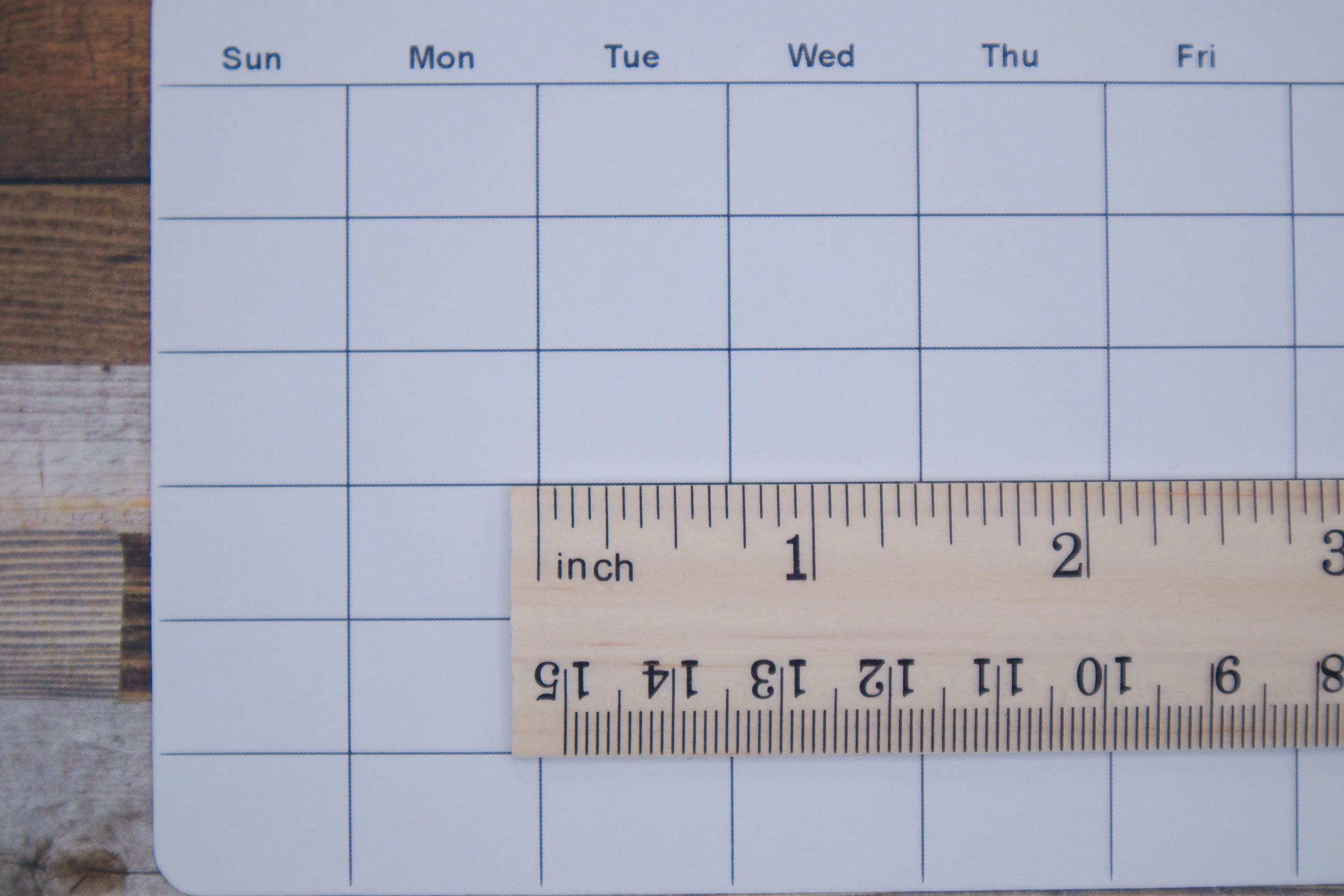 Undated Calendar Stickers for Planners and Journals  | Monthly Planner or Tracker, Die Cut, Matte Finish, 5" x3.5"