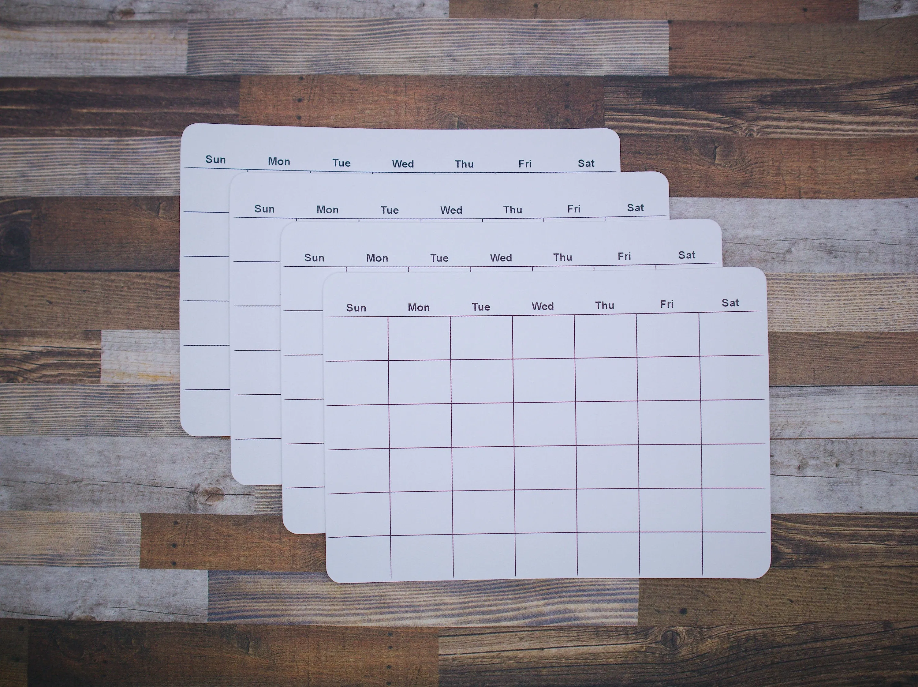 Undated Calendar Stickers for Planners and Journals  | Monthly Planner or Tracker, Die Cut, Matte Finish, 5" x3.5"