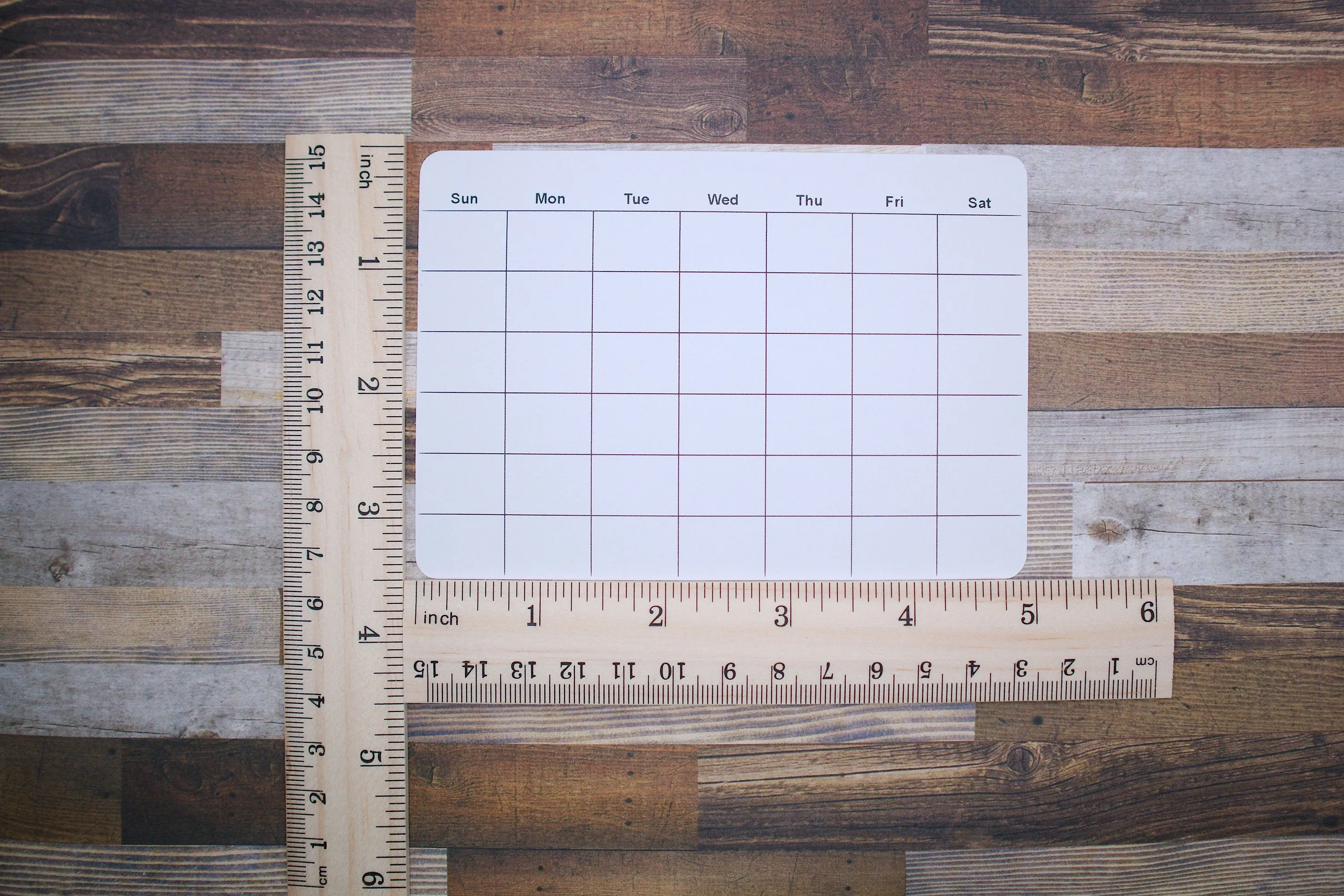 Undated Calendar Stickers for Planners and Journals  | Monthly Planner or Tracker, Die Cut, Matte Finish, 5" x3.5"