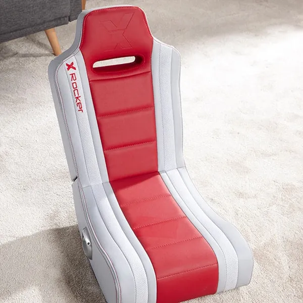 X ROCKER - HYDRA 2.0 FLOOR ROCKER GAMING STOEL - ROOD EN WIT